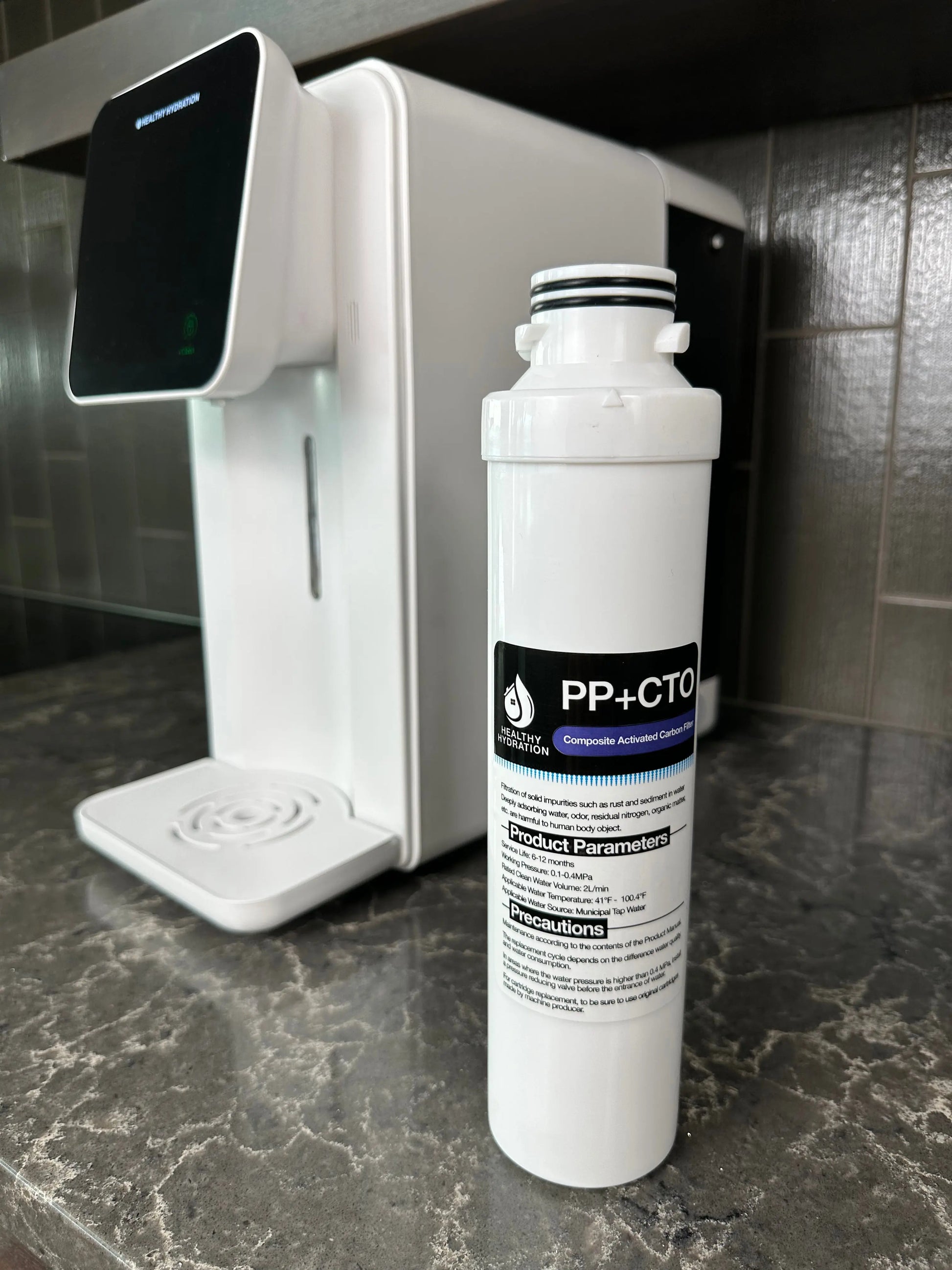 Replacement Filter for Luxe (PP+CTO) Composite Activated Carbon Filter Healthy Hydration EU